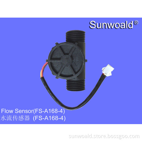 1~30L/min Hall Magnetic plastic water flow sensor